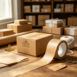 Custom Logo Kraft Paper Security <b>Tape</b> with Tamper Evident VOID Marking - Product Image 4