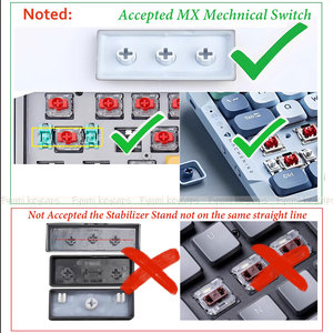 Teclas Fynmi Ultrafinas de Perfil Bajo, 127 Teclas PBT con Sublimación de Tinta, Teclas ANSI para Teclado Mecánico con Interruptor <span class=keywords><strong>MX</strong></span> de Perfil Bajo - Product Image 5