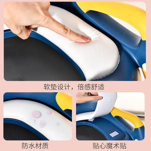 Inodoro infantil con escalones, material PP, ajuste de altura de 5 niveles, para niños de 2 a 4 años, ayuda para el entrenamiento para ir al baño - Product Image 4