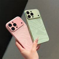 Nouvelle coque de téléphone antichoc en velours AG effet vague d'eau pour iPhone 17 Pro Max 15 14 13 12 11 Pro Max – Qualité supérieure, antichoc