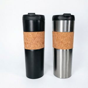 2026 New Design Modern Industrial Style <b>Insulated</b> Cup Stainless Steel Coffee <b>Mug</b> with Protective Cork Ring for Office & Commute - Product Image 1