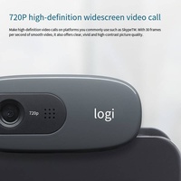 Logitech C270 HD Video Webcam 720P con micrófono incorporado USB2.0 Mini interfaz para computadora portátil de escritorio