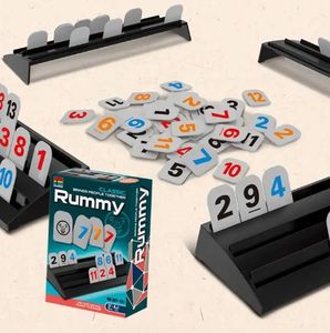 Vente chaude enfants numéro correspondant jeu de table Puzzle jouet fête jouet pour Interaction familiale drôle Rammy jeu - Product Image 5
