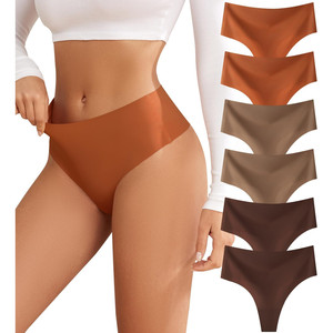 Culottes string sans couture taille haute pour femmes, respirantes, sexy, avec découpes - Product Image 6