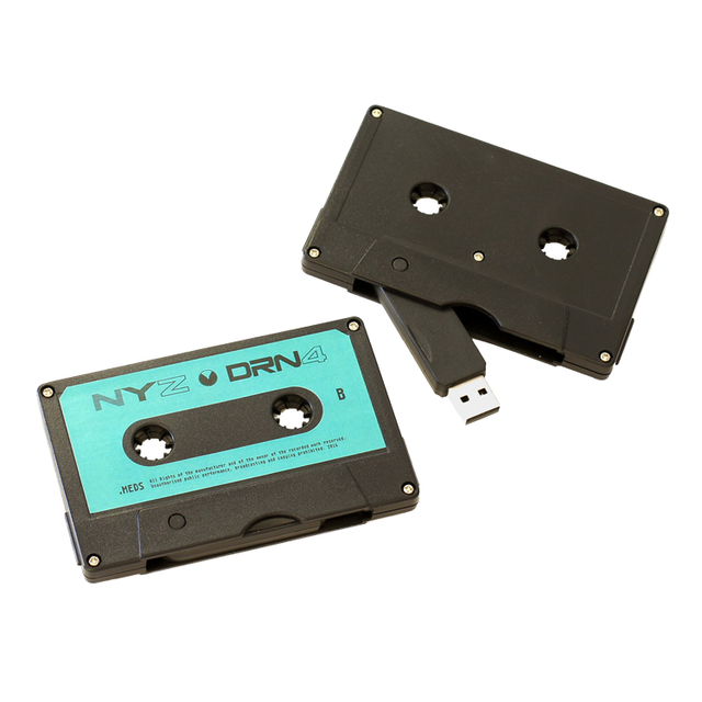 Cassette Tape Usb Flash Drive 2.0 3.0 Custom Sticker Pen Drive 1gb 2gb 4gb 8gb 16gb 32gb 64gb 128gb Thumb Drive