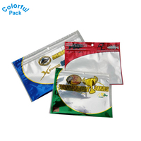 Petite pochette alimentaire scellée avec fermeture éclair en plastique sac de matériel de pêche Bolsas d'alimentation appâts de pêche leurre sac d'emballage avec trou Euro