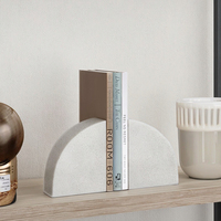 Porte-livres en résine de style Art déco créatif et luxueux, à bords festonnés, pour la décoration de la maison et du bureau