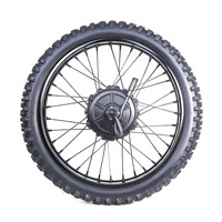 Roue de moteur noire d'origine avec pneu pour vélo électrique 24*2.0 pouces OUXI GT2000, accessoires pour VTT électrique tout-terrain