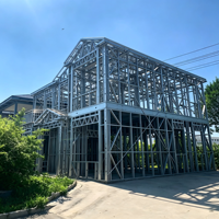 Villa moderne préfabriquée de haute qualité en acier léger, maison modulaire de luxe avec chambres pour complexe hôtelier, bâtiment de bureaux et usage scolaire