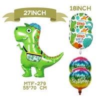 En gros de Bande Dessinée Aluminium Mylar Ballons Globos Promotionnel Animal Jouets Dinosaure D'hélium Feuille Ballons