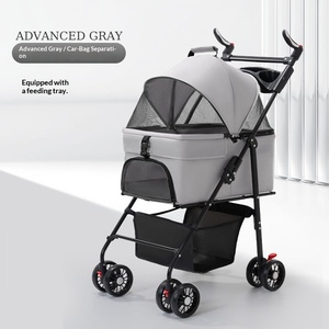 Poussette portable et pliable pour animaux de compagnie, chariot à pousser pour chiens et chats de petite et moyenne taille, Teddy, pour l'extérieur - Product Image 6