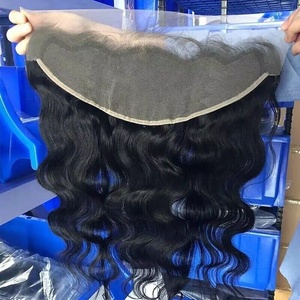 Frontale en dentelle <span class=keywords><strong>suisse</strong></span> HD 13x6 pouces, couleur naturelle, cheveux humains, closure en dentelle complète, nœuds non blanchis, nœuds coréens faits à la main, petits nœuds - Product Image 3