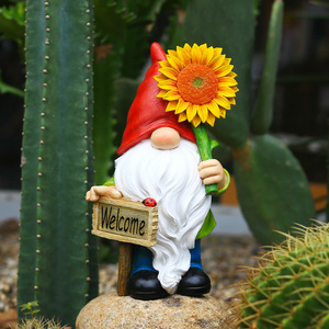 <span class=keywords><strong>Figurine</strong></span> d'animal nain en résine faite à la main avec lumière <span class=keywords><strong>solaire</strong></span>, forme personnalisée pour la décoration <span class=keywords><strong>de</strong></span> Noël à la maison - Product Image 4