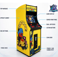 Machine de jeu d'arcade rétro à monnayeur, borne d'arcade classique verticale, machine de jeu vidéo 2 joueurs pour intérieur