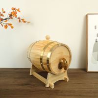 Baril à vin en chêne de petite taille au design moderne en stock, en bois de pin pour vin rouge, vin blanc et bière pour les fêtes