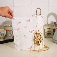 Support de papier essuie-tout de style nordique, porte-serviettes en papier, support créatif en métal pour rouleaux de table, rangement raffiné pour la salle à manger