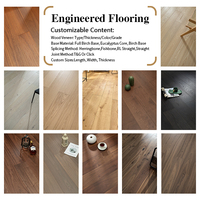 Suelo de Madera Flotante Multicapa Moderno, Roble Cepillado con Técnica Suave para Cocina y Sala de Estar, Especie Roble Blanco