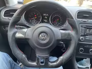 <span class=keywords><strong>Volante</strong></span> Nuevo y Original de Cuero Completo Estilo Deportivo Racing para Volkswagen Polo GTI <span class=keywords><strong>Golf</strong></span> 6 Arteon <span class=keywords><strong>VII</strong></span> - Product Image 3