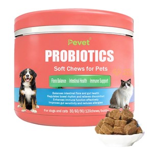 Pevet Suplemento Probiótico Masticable para la Salud Digestiva y las Alergias Estacionales en Perros - Cuidado de la Salud de las Mascotas - Product Image 4