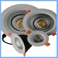 Roomlux Base en aluminium découpé 7W 10W 15W 20W 30W LED COB Downlight