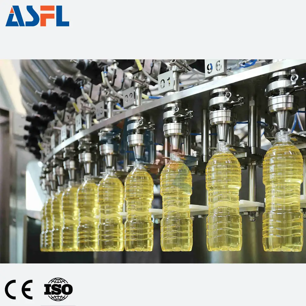 Automatic Small Plastic Bottles Food Edible Cooking Oil Filling Capping Labeling Machine Olive Lubricants Oil Filling Machine