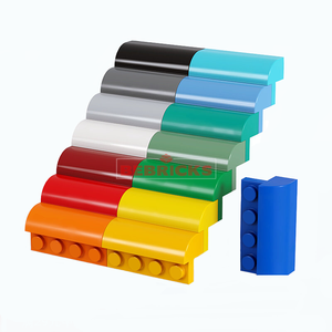 BEBRICKS Série de pièces de construction 6081 – Pente Courbe 2x4x1 1/3 avec 4 goujons encastrés – Ensemble de briques de construction pour enfants – Créez vos MOC - Product Image 5