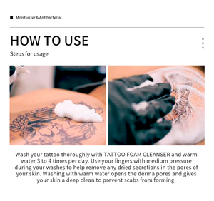 Jabón vegano verde OEM Blue Bubbles para después del tatuaje, para curar, limpiar y purificar la piel y las perforaciones, con burbujas espumosas, hidratante suave. - Product Image 5