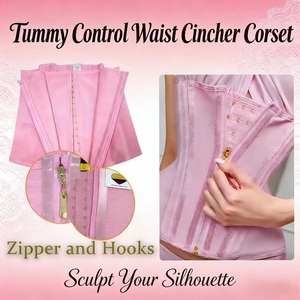 Corset amincissant Hot Fajase avec fermeture éclair, gaine de compression abdominale post-opératoire BBL Lipo, haut de sport pour femme avec 13 baleines en acier - Product Image 6