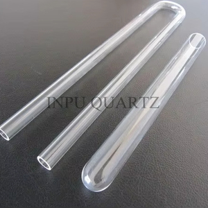<strong>One</strong> <strong>End</strong> <strong>Closed</strong> Clear <strong>Quartz</strong> <strong>Tube</strong> and Pipe Bending and Welding Processing Services Available - Product Image 2