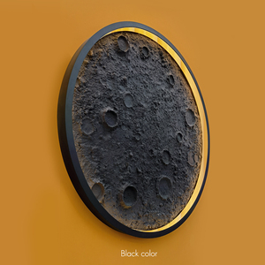 Modern Large <strong>3D</strong> Background <strong>Wall</strong> or Ceiling Decorative Fiber Glass Levitating LED Moon <strong>Light</strong> Lamp for Office Restaurant Hallway - Product Image 4