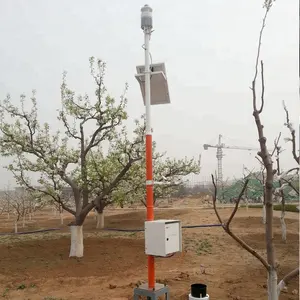토양 수분 센서 및 일사량 및 광도 센서가있는 WAS3000 무선 농업 기상 관측소