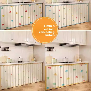 Rideaux de cuisine en tissu velours épais de luxe <span class=keywords><strong>120</strong></span>*200cm, motif floral, panneaux de blocage pour <span class=keywords><strong>armoire</strong></span> de cuisine, rideaux de fenêtre - Product Image 4