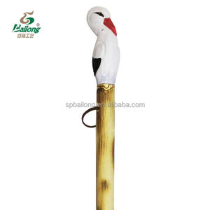 Bastone da passeggio all'aperto intagliato con testa di animale intagliato per bambini - Product Image 2