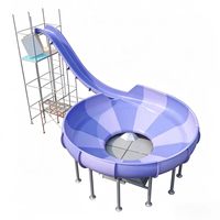 Maßgefertigte Fiberglas-Wasserrutsche für kommerzielle Wasserparks, Spielgeräte für Hotels, Resorts und Schwimmbäder, OEM