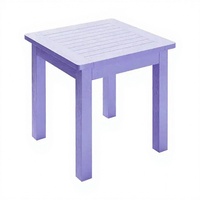 Table d'appoint rectangulaire Adirondack moderne pour jardin, camping et pique-nique, prix d'usine