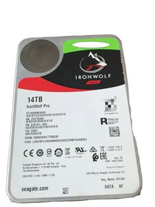 Disco Duro Interno Empresarial Original IronWolf PRO de 14 TB y 3.5 Pulgadas ST14000NE0008, 7200 RPM, SATA 6 Gb/<span class=keywords><strong>s</strong></span>, para Centro de Datos - Product Image 1