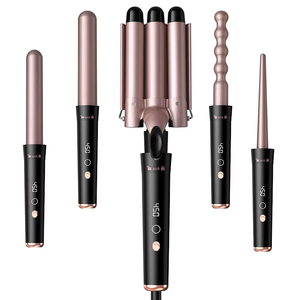 Fer à friser rotatif en céramique 5 en 1, outil de coiffure interchangeable, <span class=keywords><strong>appareil</strong></span> portable pour salon professionnel, vente en gros - Product Image 1