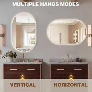 High Quality Arch Oval LED <strong>Mirror</strong> Salon Makeup Bedroom Ceiling Hotel Room Home-stay <strong>Hanging</strong> <strong>Mirror</strong> - Product Image 5