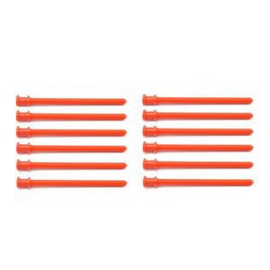 Tornillos de fijación clásicos, 10 unidades, plástico naranja, autorroscantes, para placas de puerta - Product Image 1