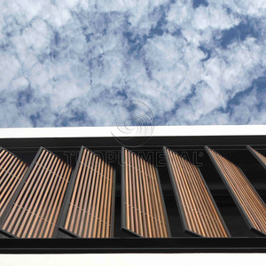 Thời tiết bên ngoài rèm che nắng Nhôm Cơ Giới louvers cho khách sạn mặt tiền - Product Image 2