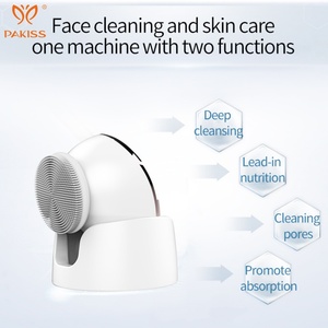 PAKISS Dispositivo de Belleza Facial Ultrasónico 2 en 1, Cepillo de Limpieza Profunda, 5 Modos, Recargable por USB, Resistente al Agua - Product Image 4