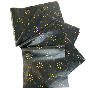 Pure Black Wrapping Paper with Gold/Silver Varnish Custom Size Color Printed Logo Shoe Packaging Made Chemical Pulp PE Coating - Product Image 1