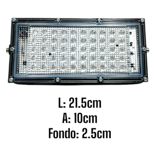 Lumicraft MZN50W 50W LED riflettori con luce nera doppia convessa per PC modello quadrato Plano-convesso struttura - Product Image 4
