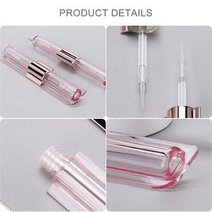 Envase de Plástico PETG 2 en 1 de Doble Cara para Sombra de Ojos/Delineador de Ojos/Brillo Labial con Diámetro de 16 mm y Tubo de Brillo Labial con Pincel de Silicona - Product Image 2