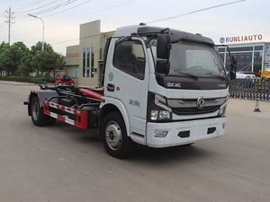 Camión <span class=keywords><strong>de</strong></span> Basura Dongfeng 4x2 <span class=keywords><strong>de</strong></span> 12 Toneladas con <span class=keywords><strong>Gancho</strong></span> Elevador, Camión Recolector <span class=keywords><strong>de</strong></span> Basura con Contenedor Desmontable <span class=keywords><strong>de</strong></span> 5-10 m³ - Product Image 2