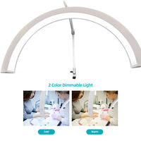 Lampe LED de beauté incurvée en demi-lune, éclairage facial réglable pour soins de la peau, spa, lit de beauté, poste de travail