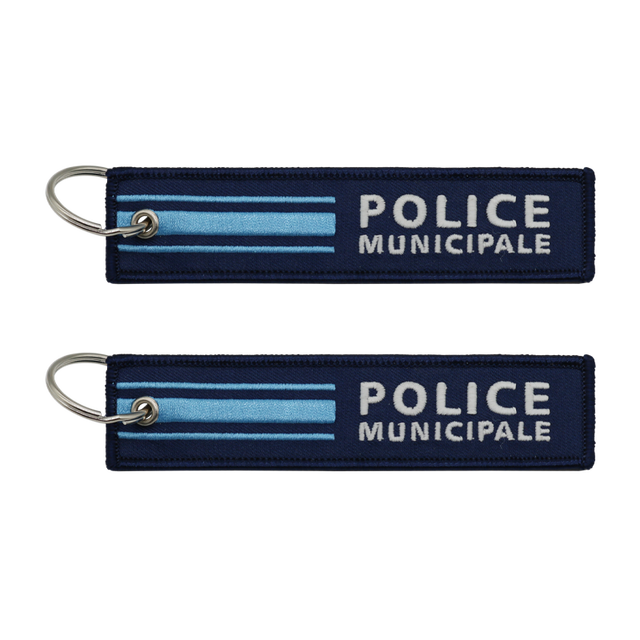 Premium Custom Embroidered Key ID Tags & Key Strap with Ring Double-Sided Durable Keychains for Personalization