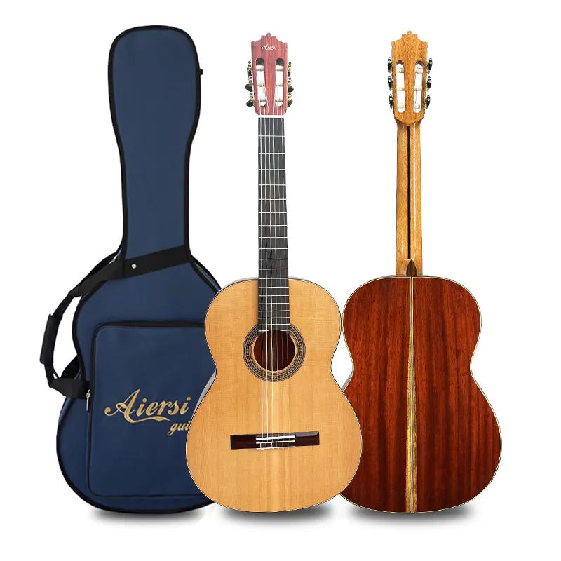 Китай, бренд Aiersi, ручная работа, все твердые корпуса падука, традиционная испанская профессиональная соло Классическая гитара для продажи