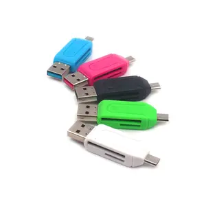 5 Farben 2 in 1 OTG USB-Kartenleser Smart TF SD-Kartenleser-Erweiterungs kopf für PAD-PC