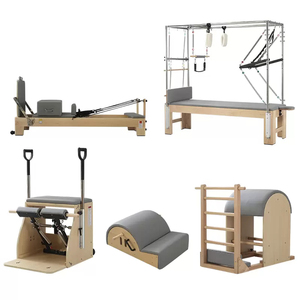Set Fitness da Studio in acero riformatore per allenamento Yoga, <span class=keywords><strong>Pilates</strong></span> Reformer personalizzato, Set di cinque pezzi - Product Image 2